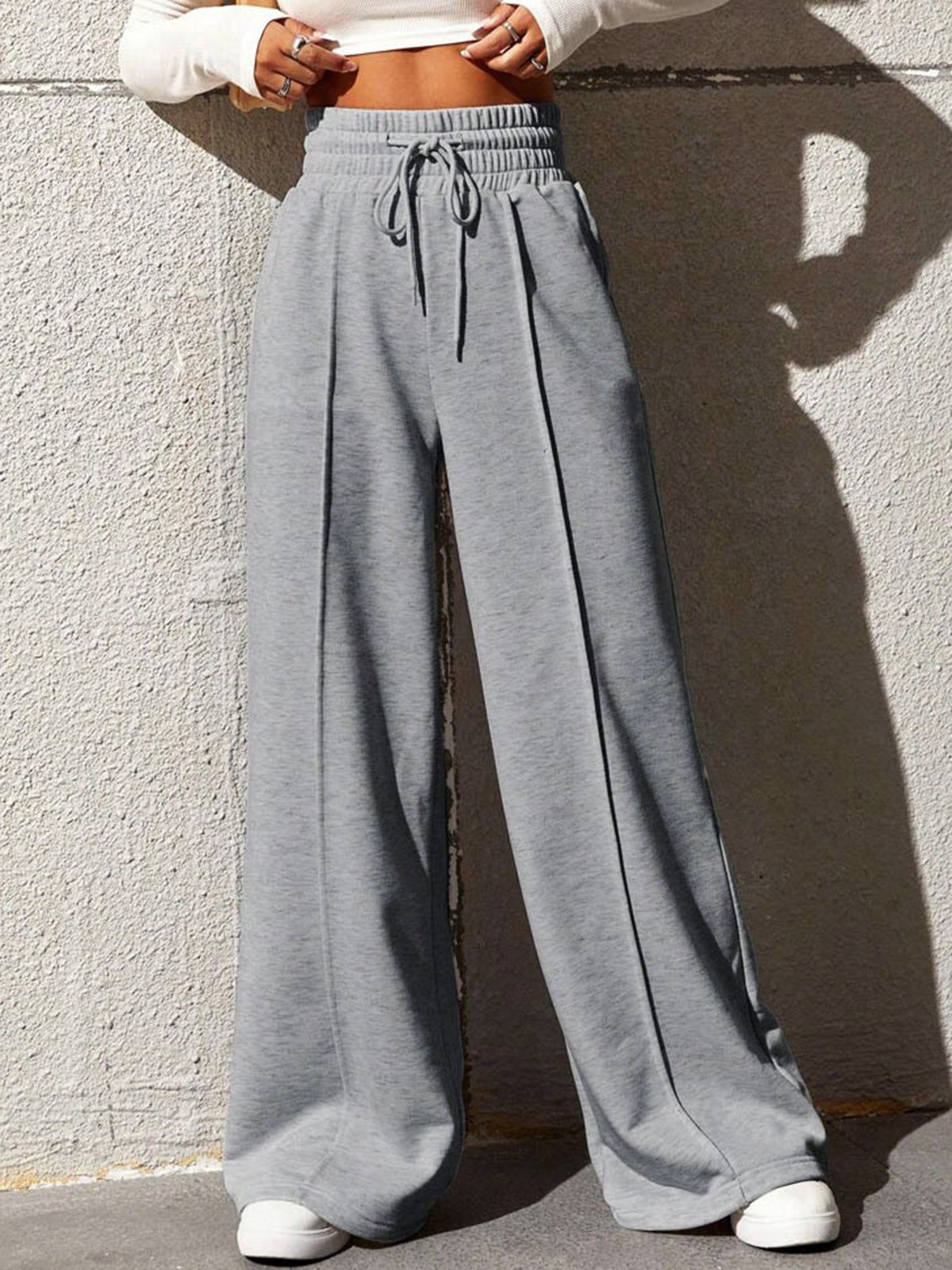 Olivia – Pantalon large à coupe ample avec taille ajustable