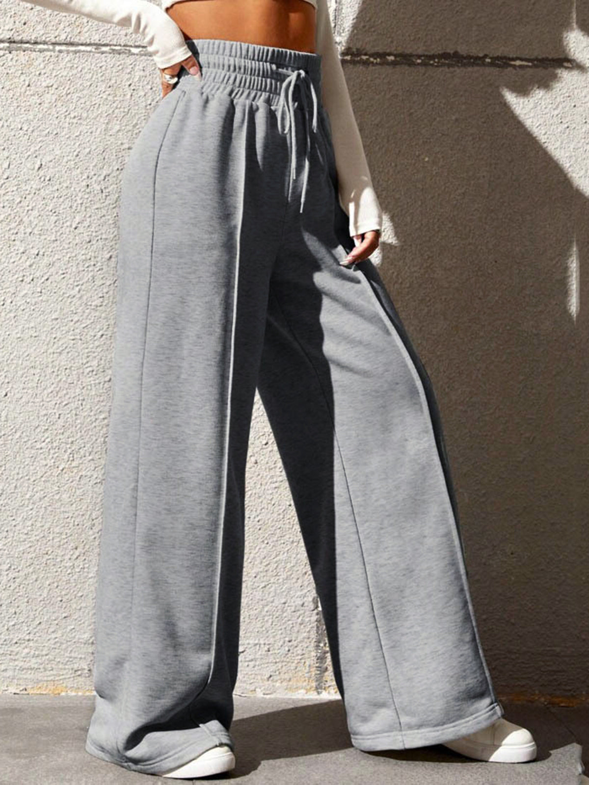 Olivia – Pantalon large à coupe ample avec taille ajustable