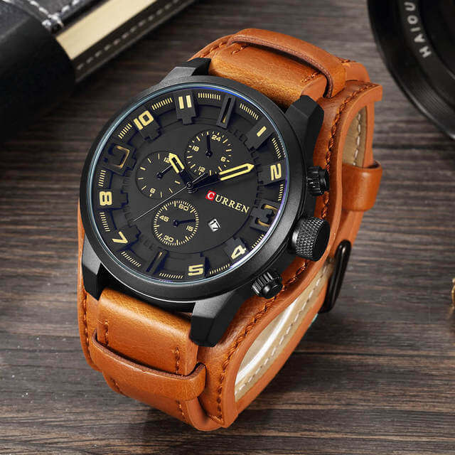 Caleb - Montre chronographe classique au design élégant et précision