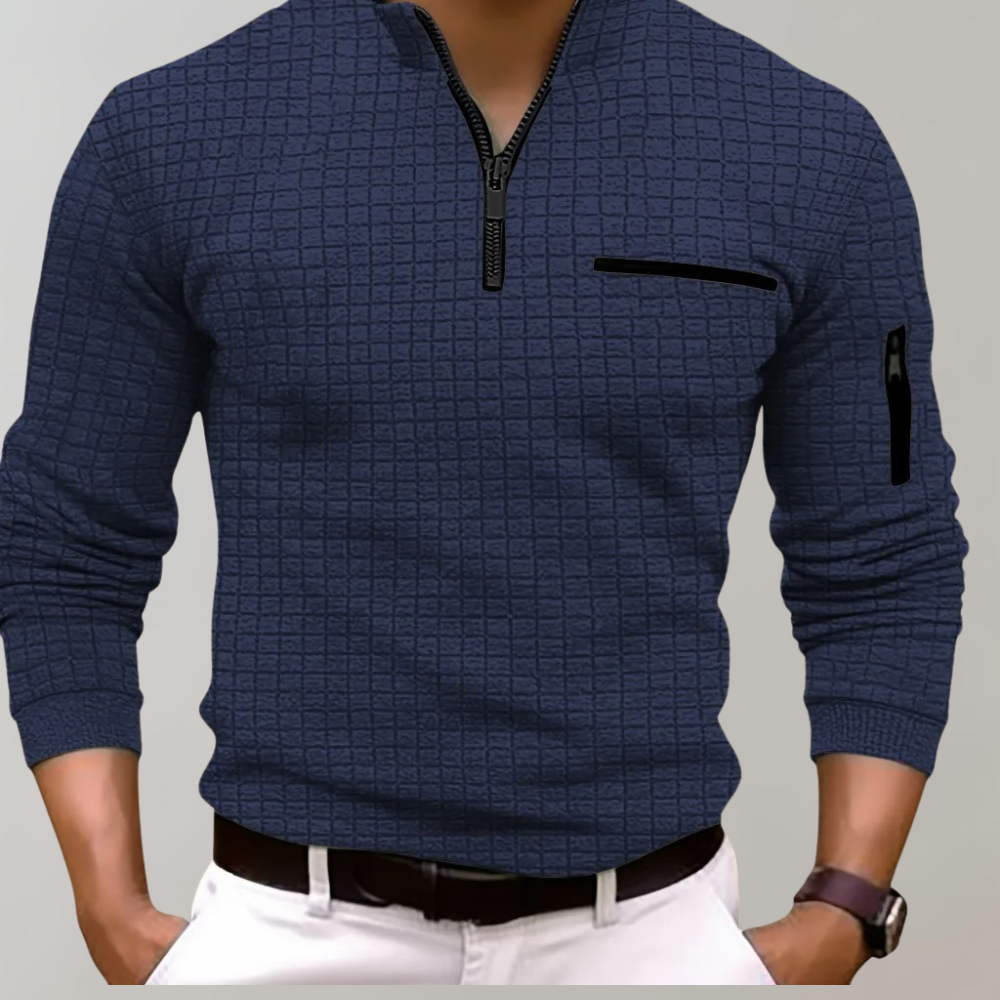 Gabriel – Cămașă modernă cu mâneci lungi, buzunare cu fermoar și croială personalizată