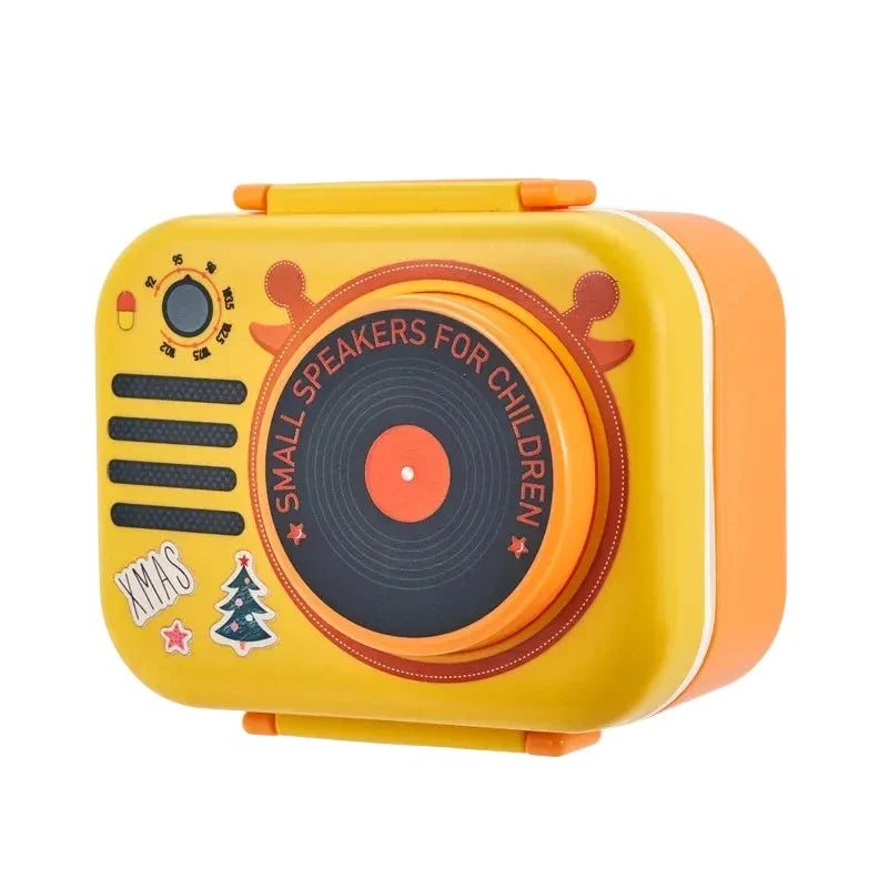 Beatboxy - Speaker-Shaped Lunch Box with Colorful Sticker Design
