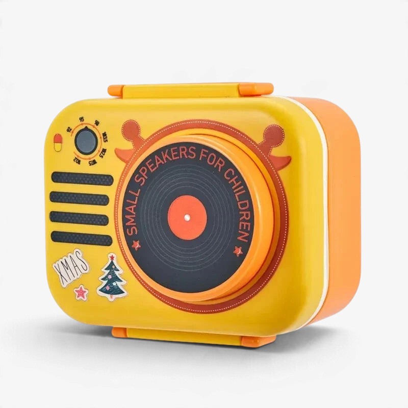 Beatboxy - Speaker-Shaped Lunch Box with Colorful Sticker Design