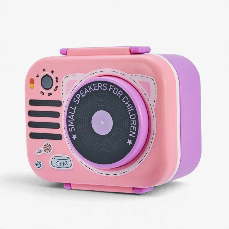 Beatboxy - Speaker-Shaped Lunch Box with Colorful Sticker Design