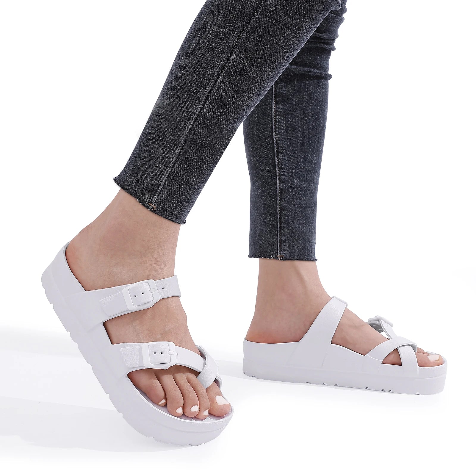 BlissStride - Sandales Douces et Confortables