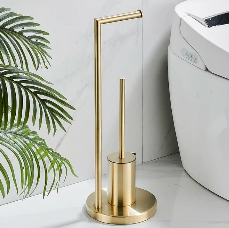 NeatRoll - Elegante Porta Rotolo per Toilette con Spazzola