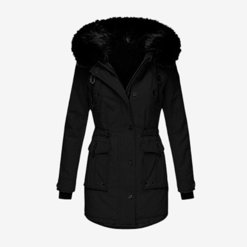 Julia – Manteau à manches longues, capuche réglable et plusieurs poches