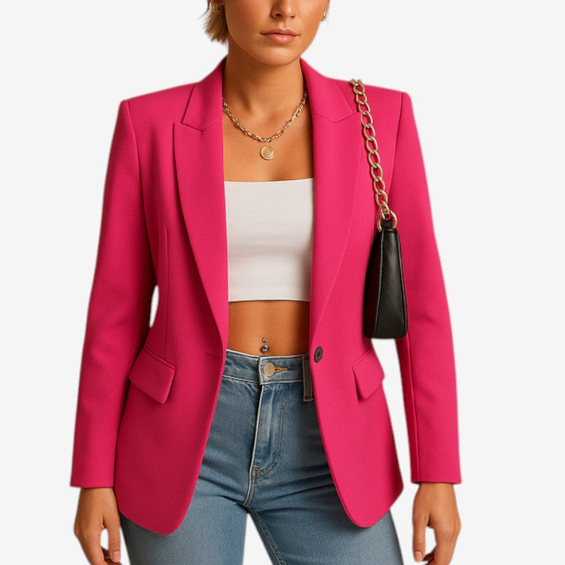 Chicora - Blazer da donna dal design strutturato e dalla silhouette classica