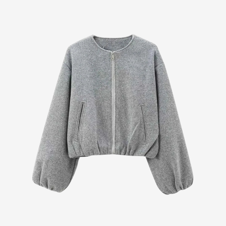 Velmara – Structured Jacket with Balloon Sleeves