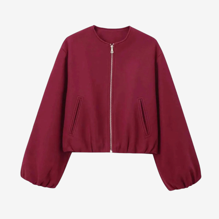 Velmara – Structured Jacket with Balloon Sleeves