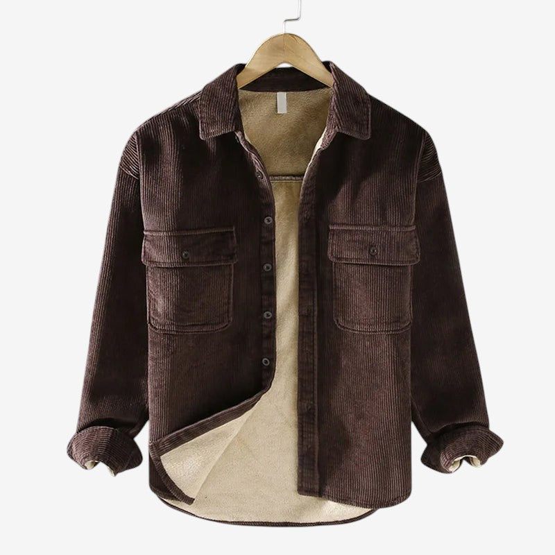 WarmWeave - Chemise matelassée pour homme en flanelle avec doublure polaire