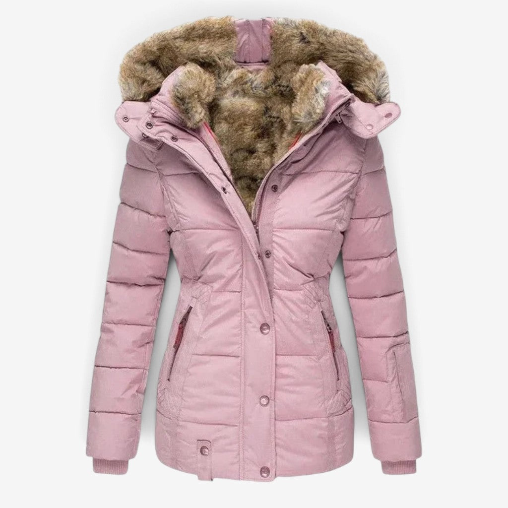 Padora - Cappotto trapuntato da donna con cappuccio rimovibile e molteplici tasche