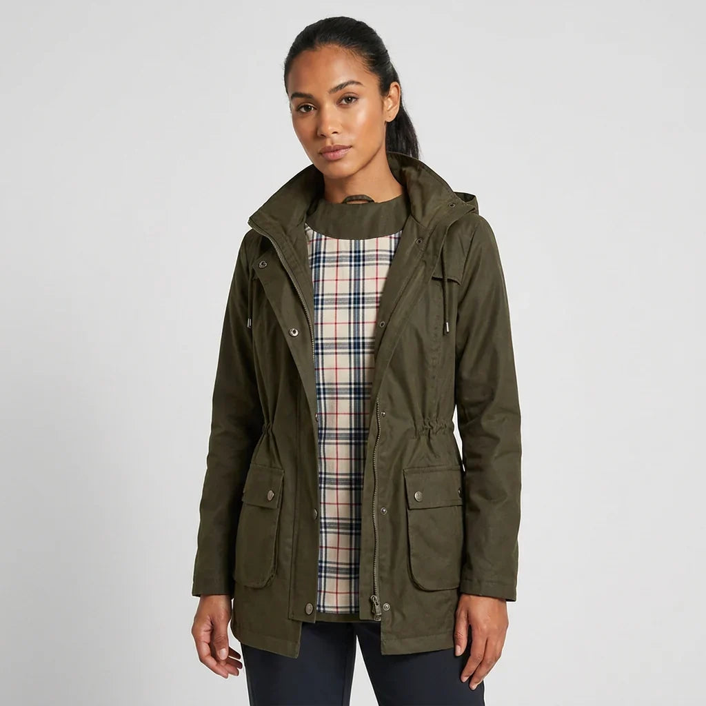 Qelvessa – Hooded Jacket with Adjustable Drawstring Waist