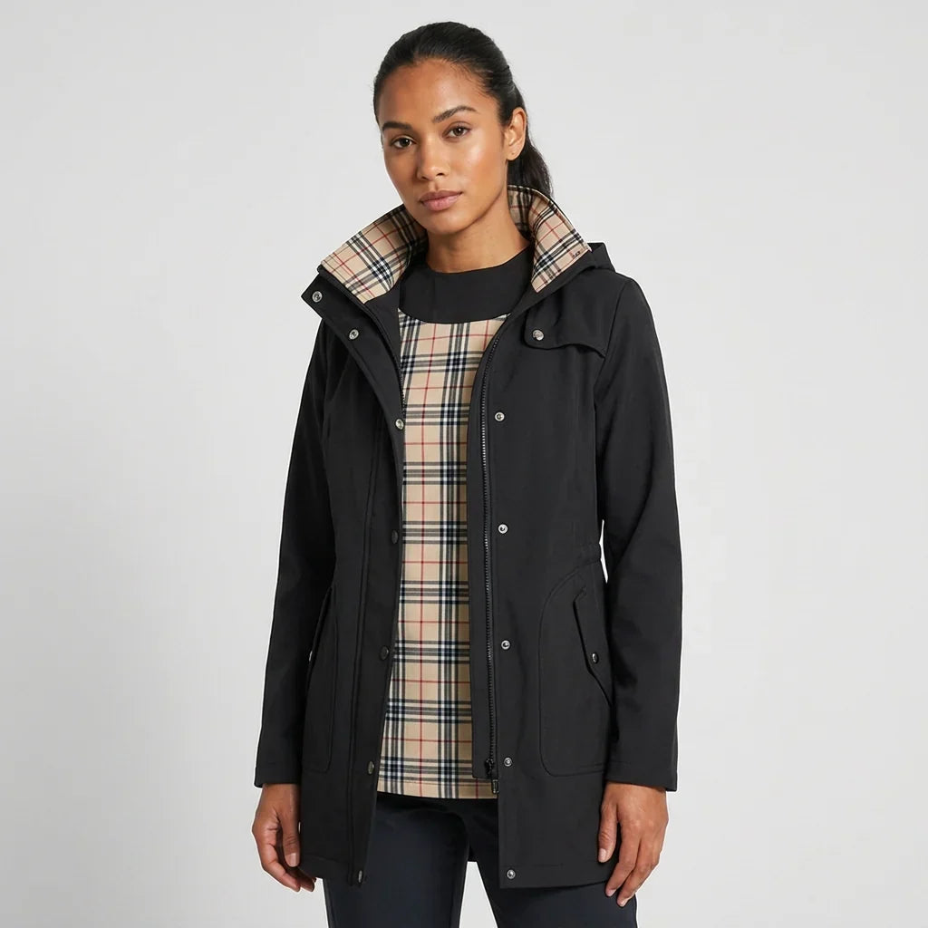 Qelvessa – Hooded Jacket with Adjustable Drawstring Waist