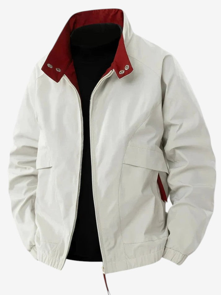 Zavrenix – Relaxed Bomber Jacket with Stand Collar
