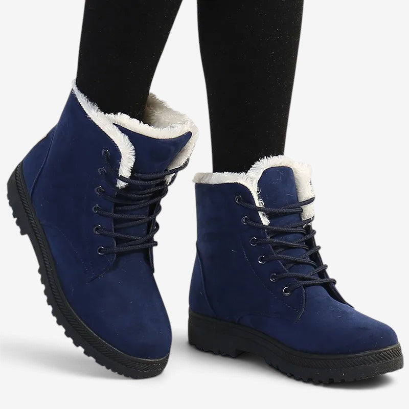 Zarevella – Adjustable Laces Boots with Fur Lining