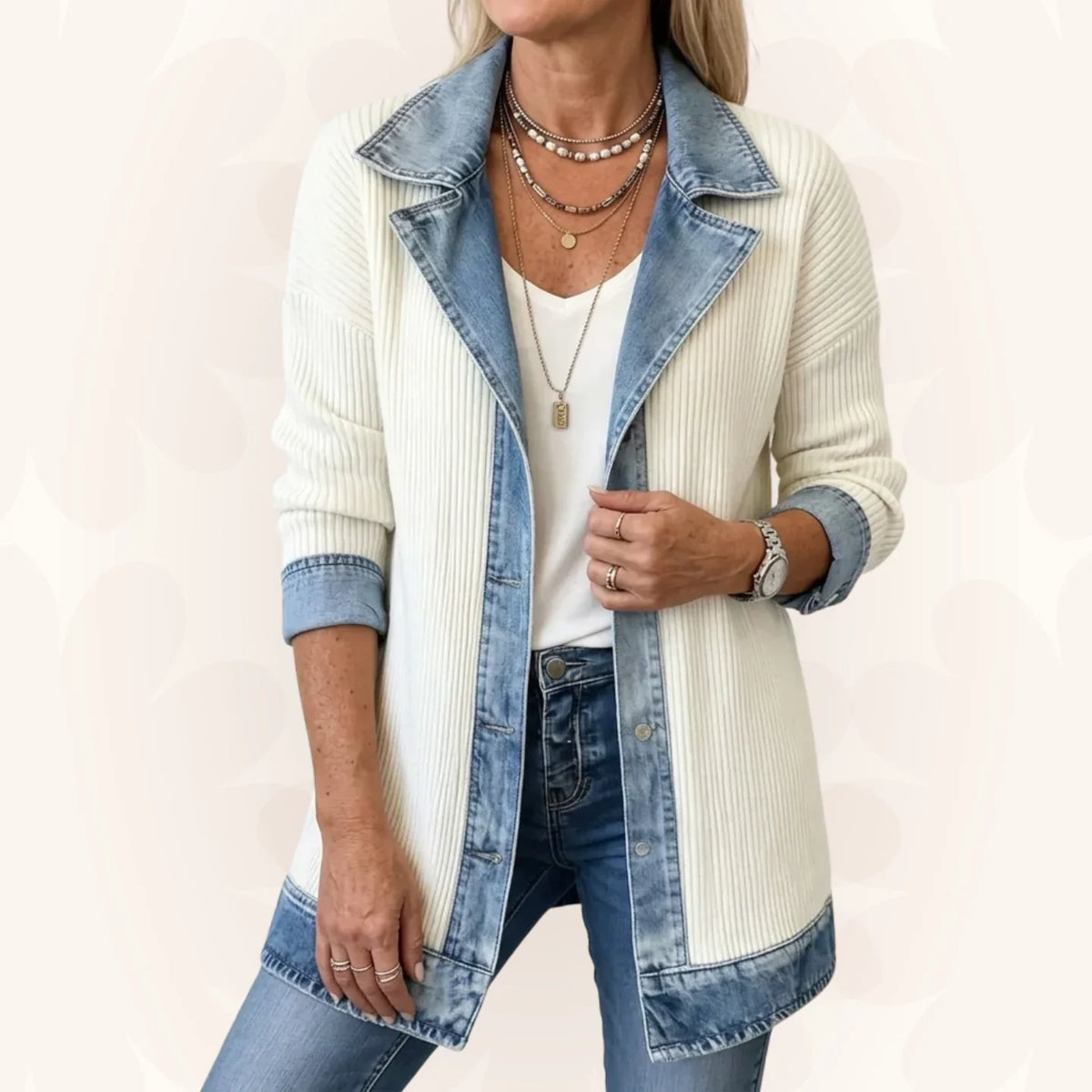 Veste structurée Norvelia – avec col à revers