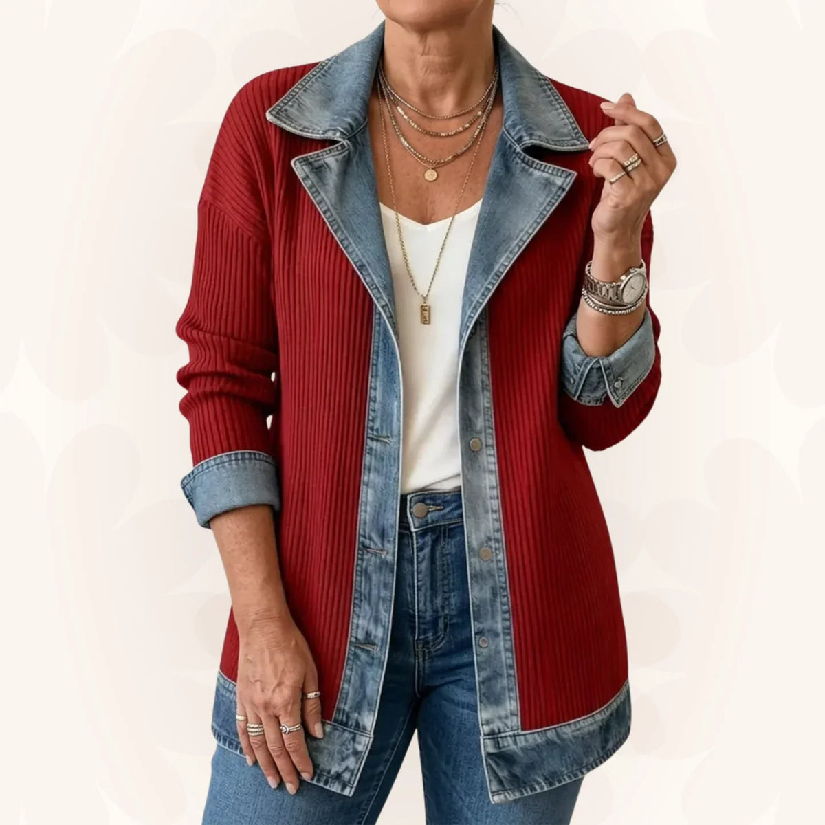 Veste structurée Norvelia – avec col à revers