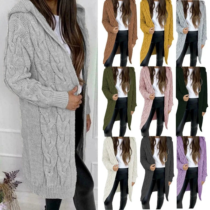 Zoravelle – Cárdigan con capucha y estampado en relieve