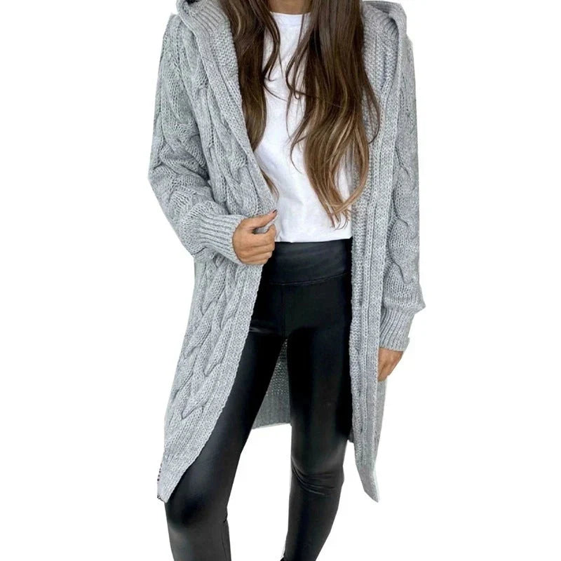 Zoravelle – Cárdigan con capucha y estampado en relieve