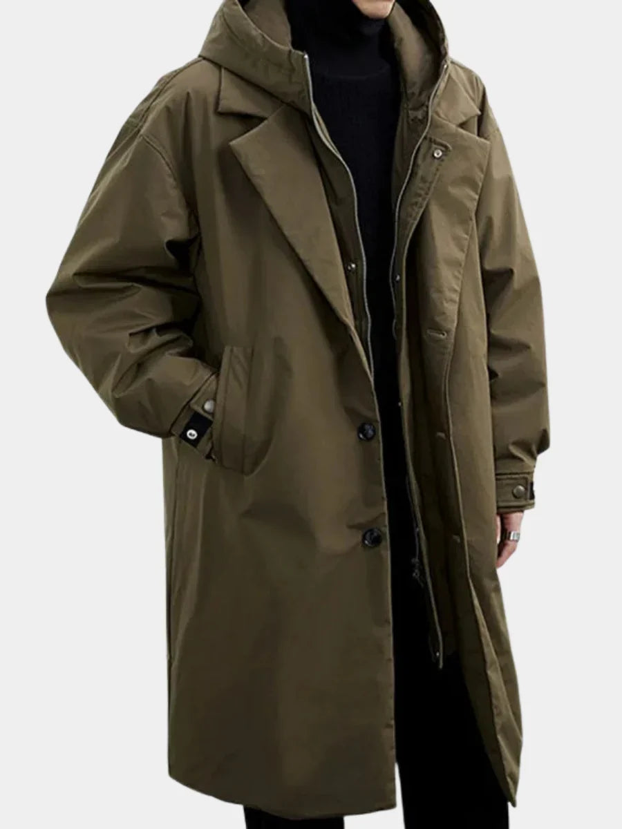 Avelnora – Long Sleeve Hooded Jacket with Double Closure