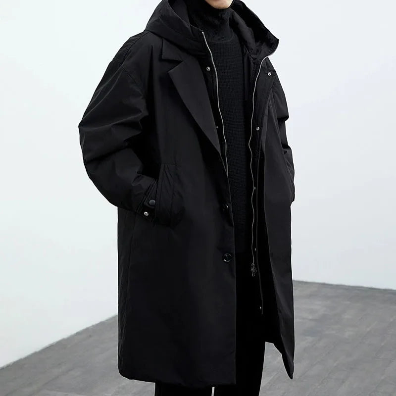Avelnora – Long Sleeve Hooded Jacket with Double Closure