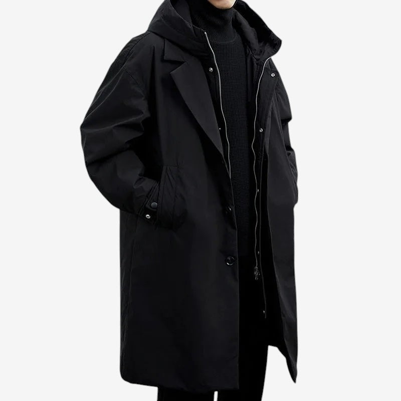 Avelnora – Long Sleeve Hooded Jacket with Double Closure
