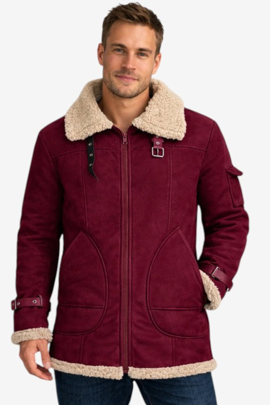 Norevixa – Jacket with Wide Contrasting Collar