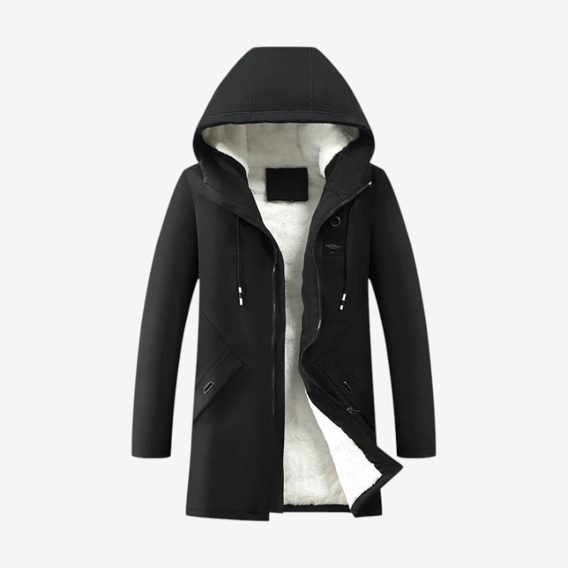Zorvessa – Hooded Coat with Teddy Lining
