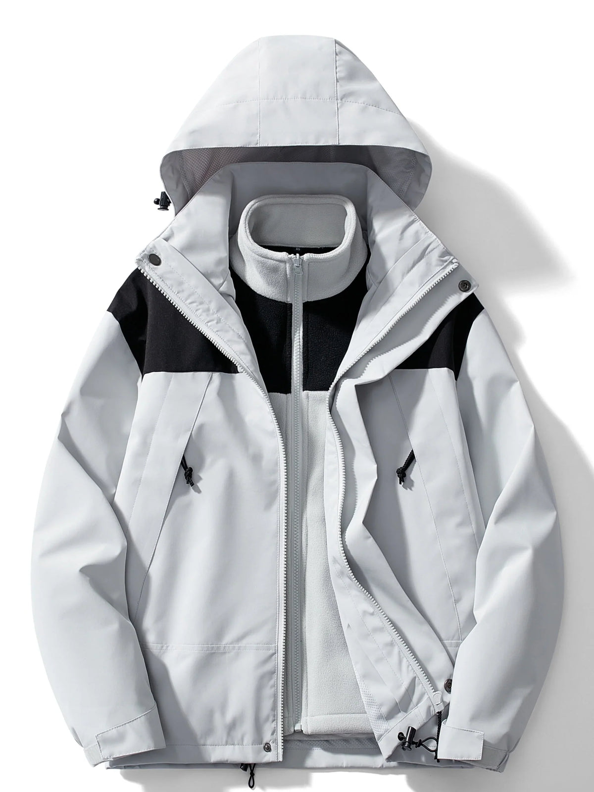 Zelvexa – Giacca con cappuccio 3-in-1 a maniche lunghe