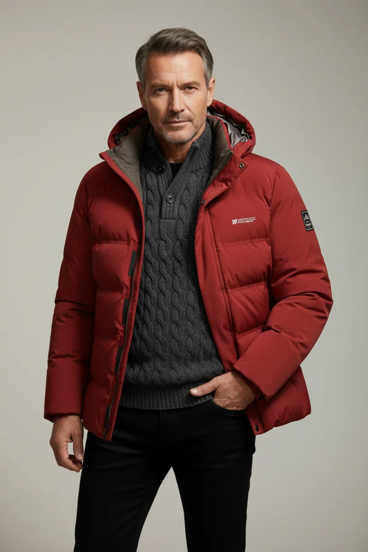 Velnorix – Hooded Long Coat with Full-Length Zipper