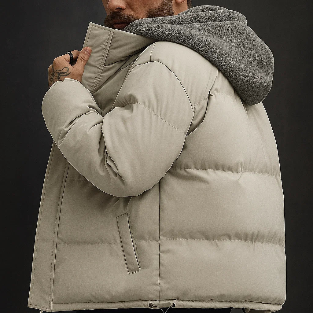 Zelvairo – Hooded Long Coat with Front Zipper
