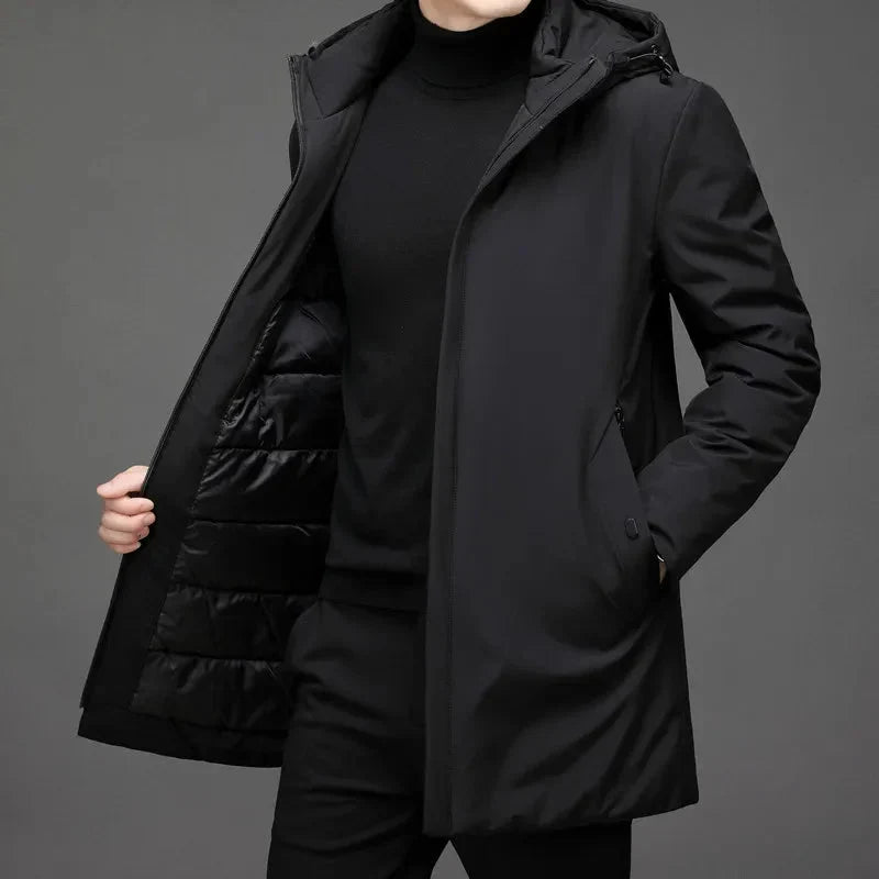 Vareqessa – Cappotto invernale foderato con collo alto