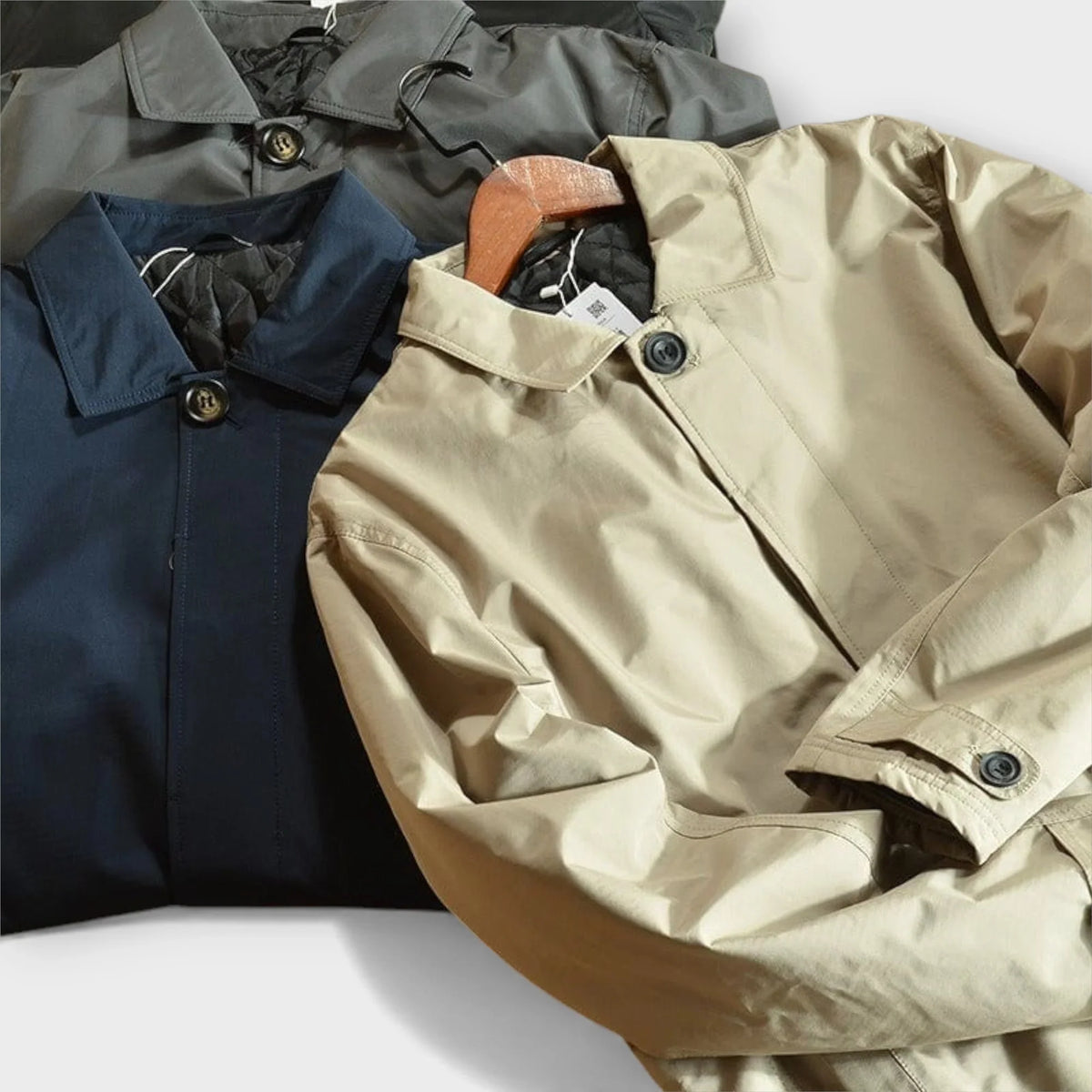 Norqelia – Cappotto a maniche lunghe con colletto risvoltato