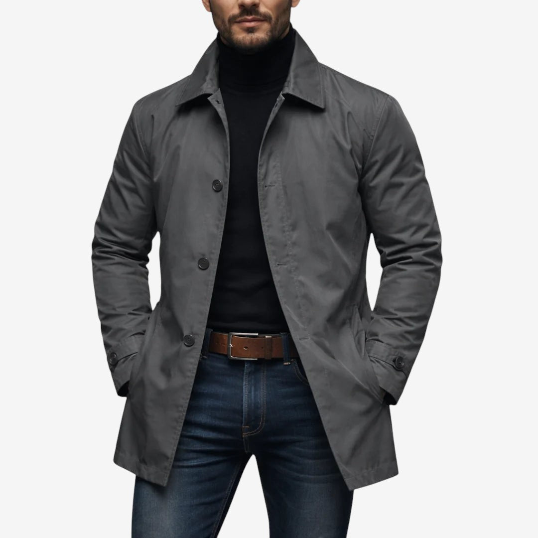 Norqelia – Cappotto a maniche lunghe con colletto risvoltato