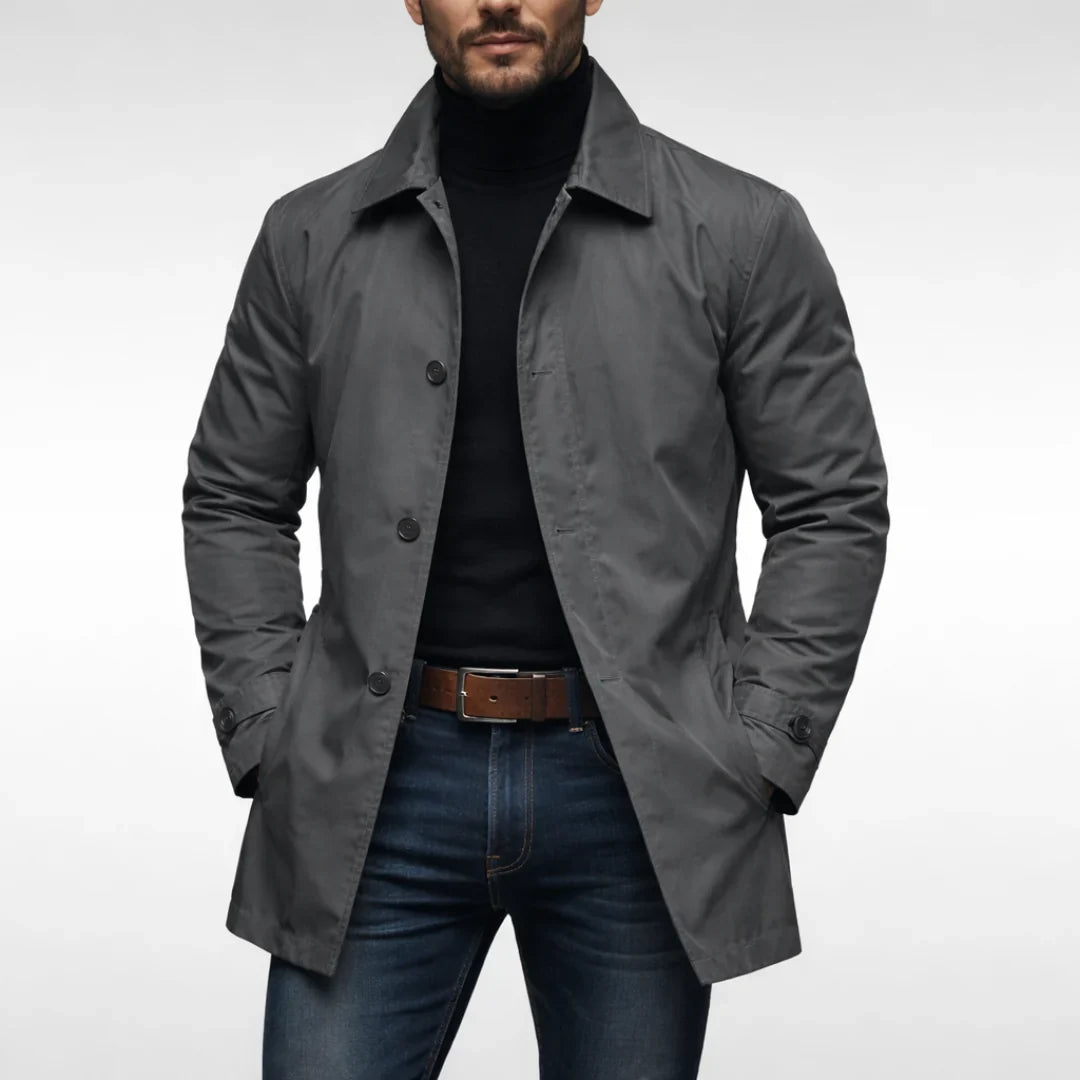 Norqelia – Cappotto a maniche lunghe con colletto risvoltato
