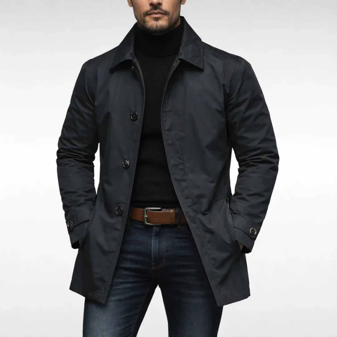 Norqelia – Cappotto a maniche lunghe con colletto risvoltato