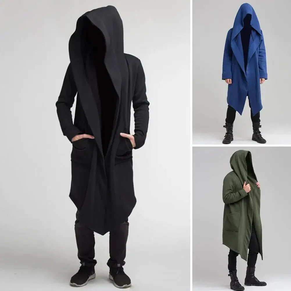Velmora – Long Open-Front Hoodie with Long Sleeve