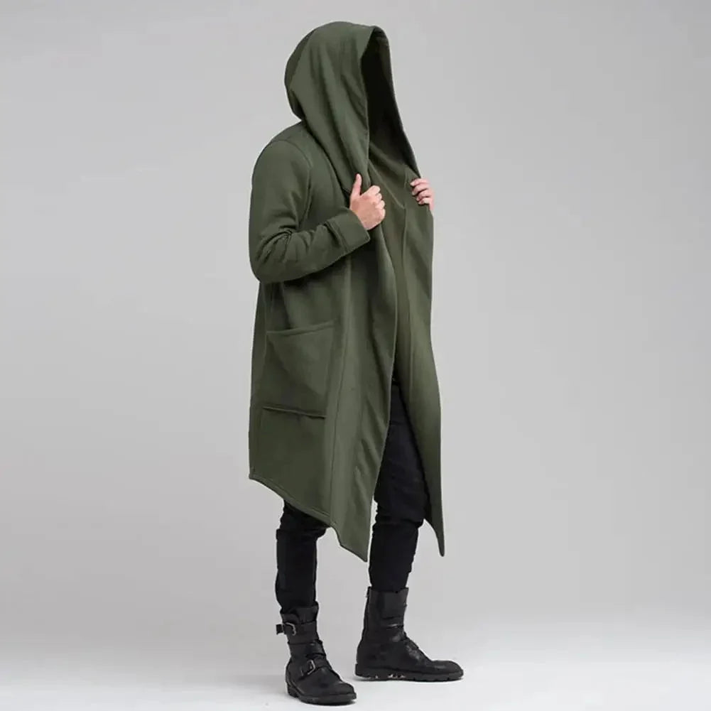 Velmora – Long Open-Front Hoodie with Long Sleeve