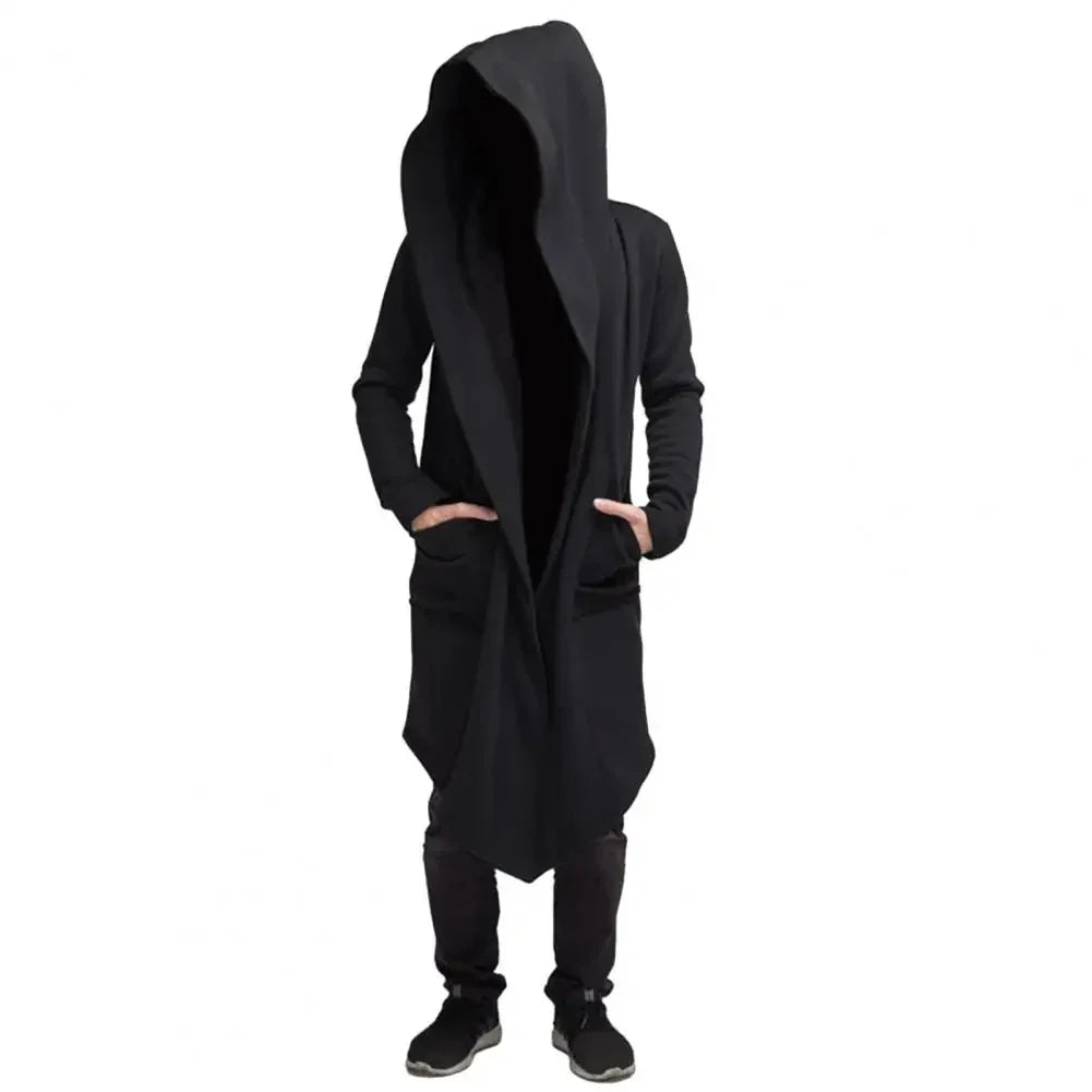 Velmora – Long Open-Front Hoodie with Long Sleeve