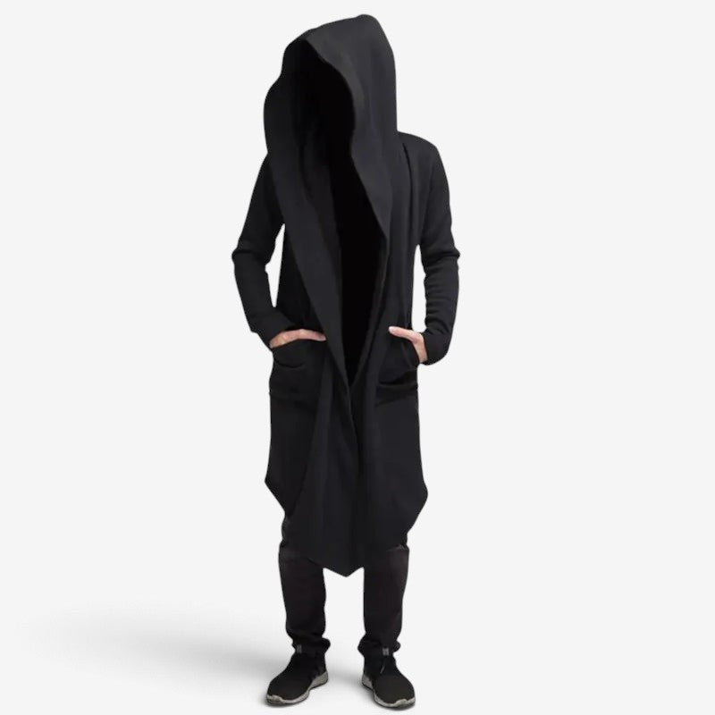 Velmora – Long Open-Front Hoodie with Long Sleeve