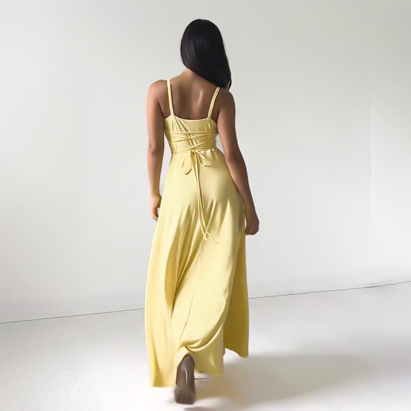 ChicSculpt™ - Rochie Maxi Cu Bretele Fără Spate