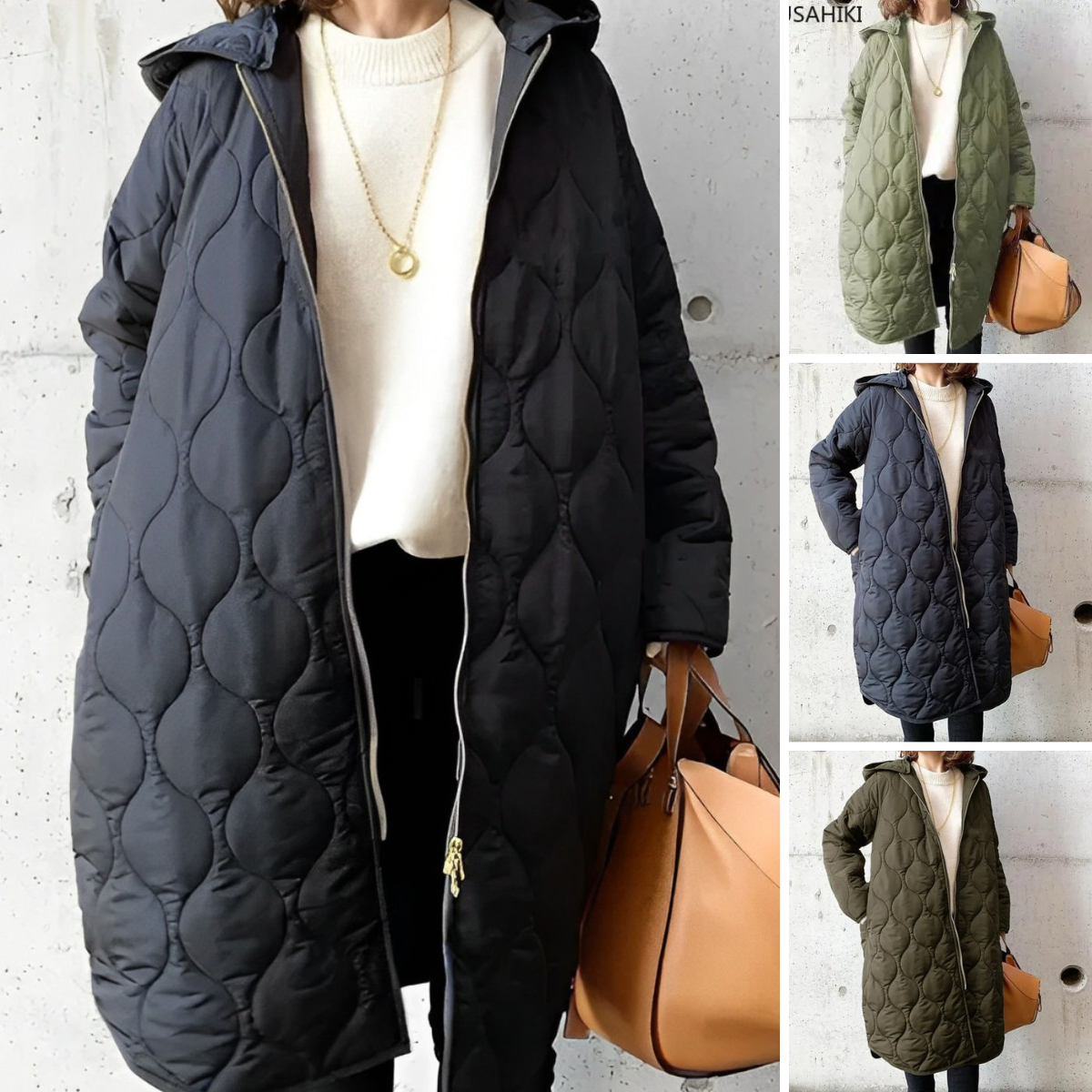 Sophia - Fashionable parka with practical zipper and warmth