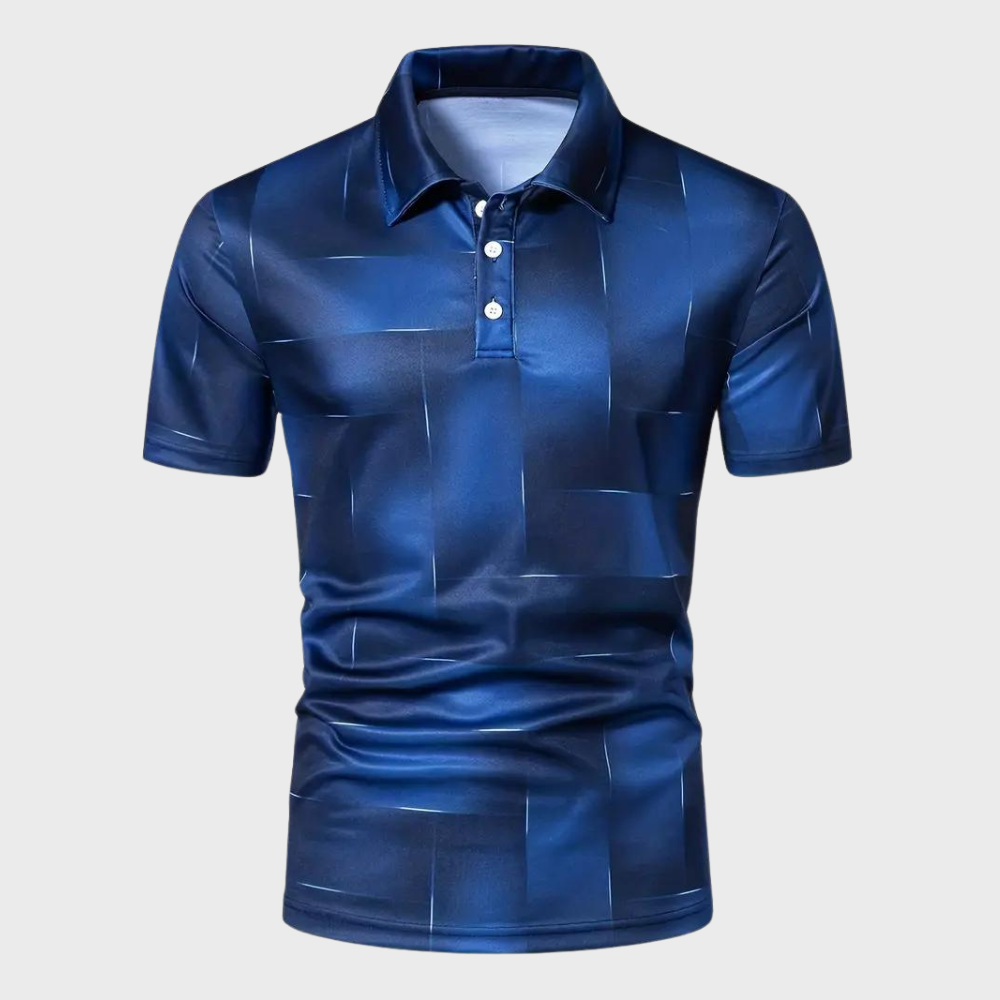 Lewis – Pruhované polo tričko s krátkými rukávy a zapínáním na knoflíky