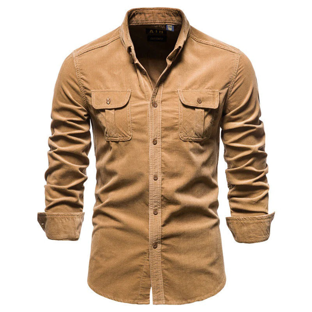 Ethan – Chemise classique à manches longues avec fermeture à boutons