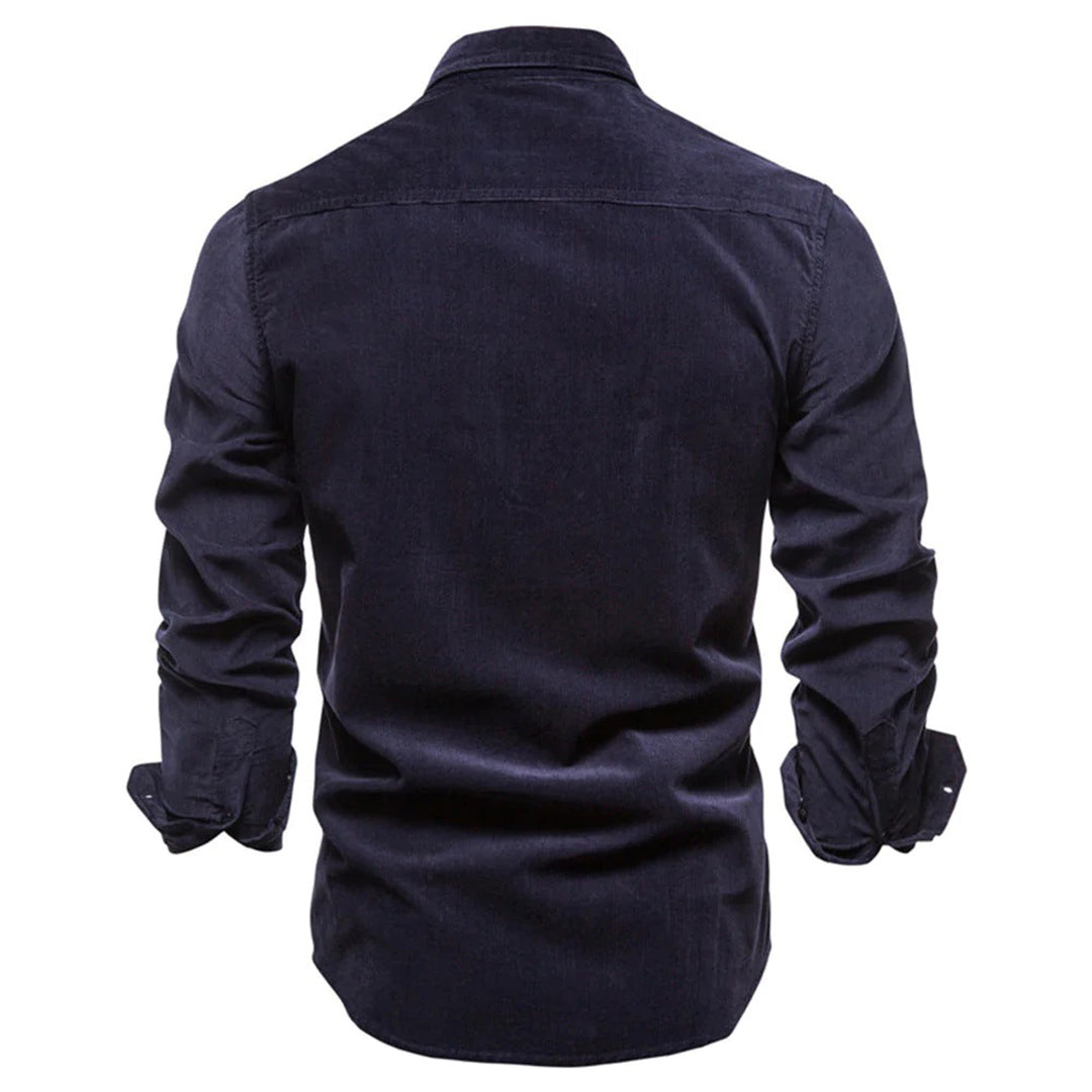 Ethan – Chemise classique à manches longues avec fermeture à boutons
