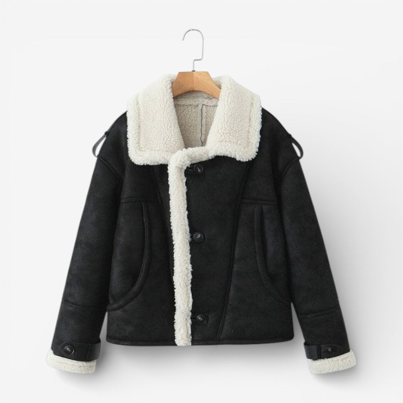 Alexandra – Jachetă cu căptușeală fleece, mâneci lungi și buzunare