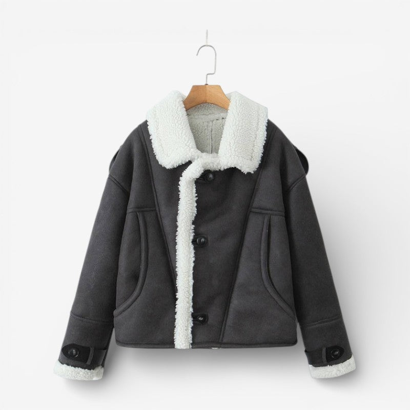 Alexandra – Jachetă cu căptușeală fleece, mâneci lungi și buzunare