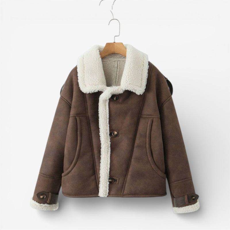 Alexandra – Jachetă cu căptușeală fleece, mâneci lungi și buzunare
