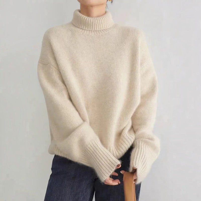Harley - Turtleneck Knit Sweater with Long Sleeves