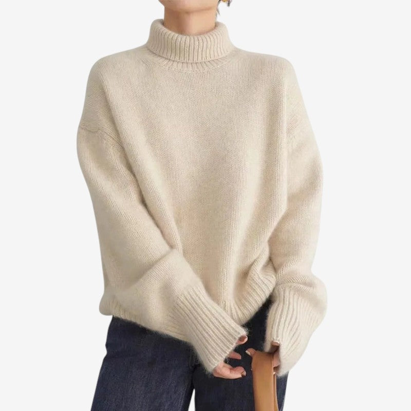 Harley - Turtleneck Knit Sweater with Long Sleeves